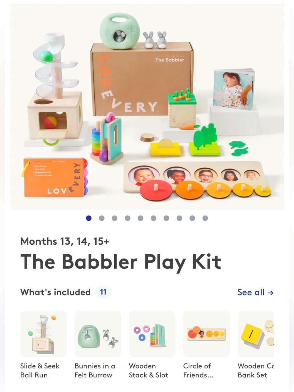 Lovevery The Babbler Play Kit — SEALED NEW